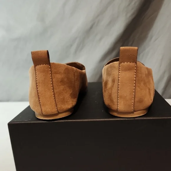 Lulu's NWOT Tan Leather Flats Slip-On Loafers - Picture 5 of 8